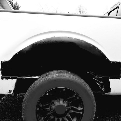 Solid Spare Pair of Black Rear Wheel Arch Steel Quarter Panels For 09-14 Ford F150 F-150