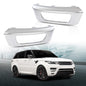 Solid Spare Fit For 2014-2017 Land Rover Range Sport Bumper Fog Light Bezel Lamp Trim Silver