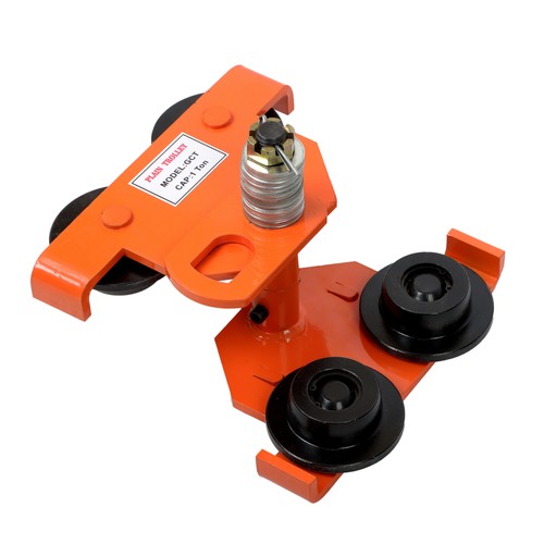 Solid Spare Push Beam Trolley Manual Trolley 2200 lbs/1 Ton Load 2.5"-8" Adjustable