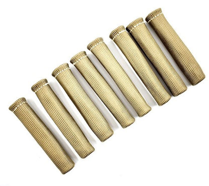 Solid Spare Titanium 1800° SPARK PLUG WIRE BOOTS HEAT SHIELD PROTECTOR SLEEVE SBC BBC 350 US