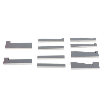 Solid Spare 17 Pcs Hardened Steel Precision Angle Block 1/4 to 45 Degree Set W/Case