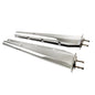 Solid Spare Pair 30" Stainless 2-1/2" Bolt Spring Loaded Mud Flap Hangers Straight Tapered
