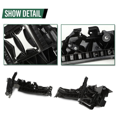 Solid Spare Fit For 2009-2012 Audi Q5 Front Headlight Mounting Bracket Support Plate 4pcs