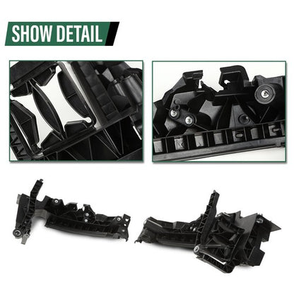 Solid Spare Fit For 2009-2012 Audi Q5 Front Headlight Mounting Bracket Support Plate 4pcs
