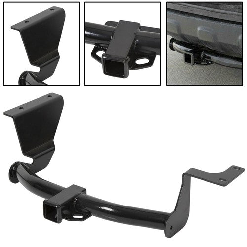 Solid Spare Bumper Class III Trailer Hitch 2" Receiver For Honda CRV 2007-2011 Powder Coated