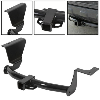Solid Spare Bumper Class III Trailer Hitch 2" Receiver For Honda CRV 2007-2011 Powder Coated
