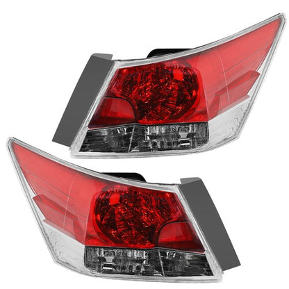 Pair Outer Tail Lights Lamps For 2008-2012 Honda Accord Sedan Left+Right Sides