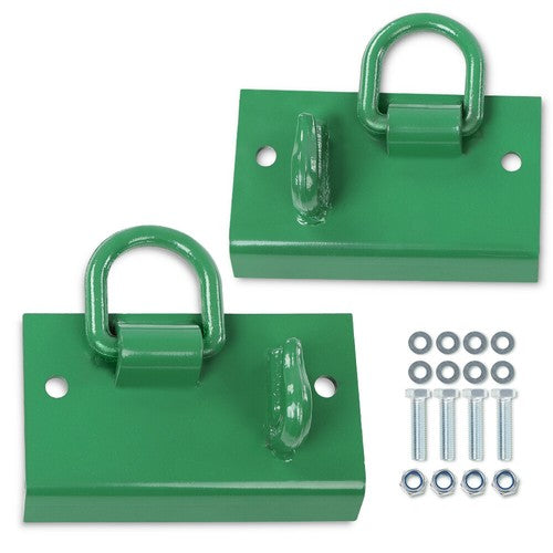 Solid Spare 2Pcs Bolt on Grab Hooks D Rings For John Deere Compact Tractor 1025R 2032R 3320