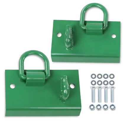 Solid Spare 2Pcs Bolt on Grab Hooks D Rings For John Deere Compact Tractor 1025R 2032R 3320