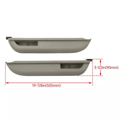 Solid Spare 2x Front Door Armrest for Chevy Blazer C/K1500 C/K2500 1990-1994 GMC Yukon Gray