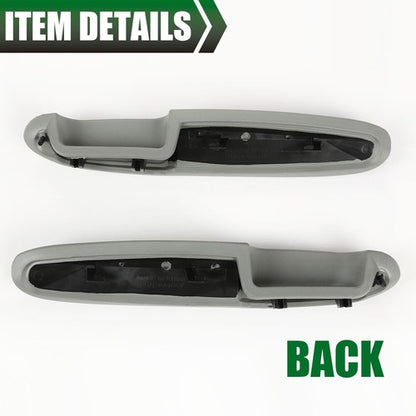 Solid Spare Door Armrest Gray Driver & Passenger Side Fit For Cadillac Chevy GMC SUV Truck