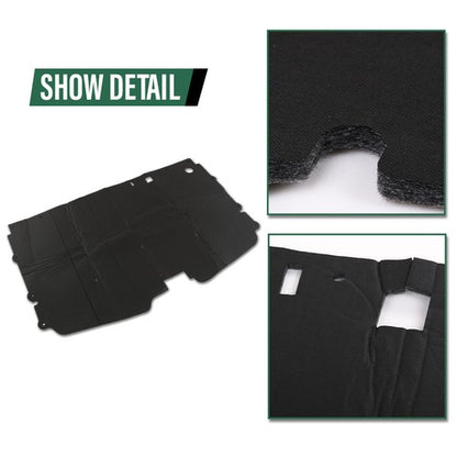 Solid Spare Hood Insulation Pad 1/2" With Clips Fit For 88-98 Chevrolet C1500 C2500 C3500