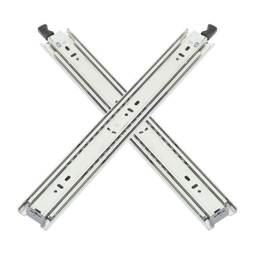 Solid Spare 1 Pair Locking Drawer Slides 18" Full Extension & Lock 150 lb Load Capacity