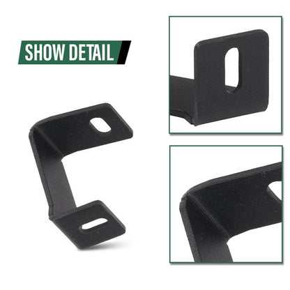 Solid Spare LED Light Pod Hood Ditch Mounting Bracket Fit For 15-23 Ford F150 17-23 Raptor