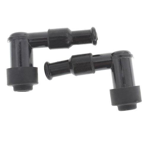 Solid Spare 2×Spark Plug Boot Cap Cover Resistor LB05F 90 Degree ATV Motorcycle Snow