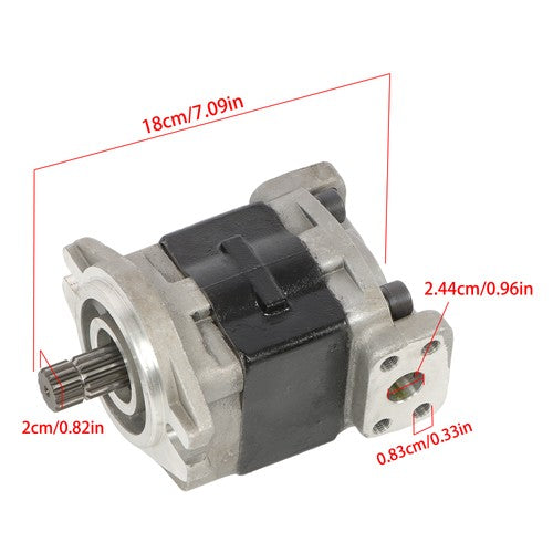 Solid Spare Hydraulic Pump for Kubota M105S M108S M95S M96S Series Tractors 3N300-82200 New