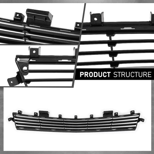 Solid Spare Fit For 2018-2019 Cadillac XTS 4-Door Front Bumper Lower Grille Grill 84111709