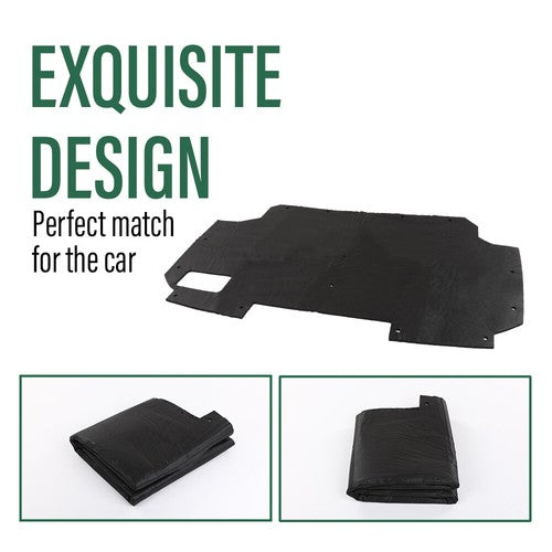 Solid Spare Fit For 1987-1991 Ford F150 F250 F350 Bronco Hood Insulation Pad Heat Blanket