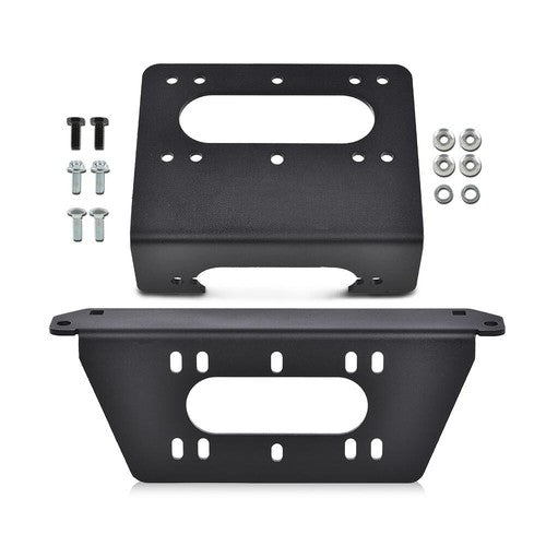 Solid Spare Winch Mount Plate Bracket Fit For 18-23 Polaris Full Size Ranger 1000 XP 4x4