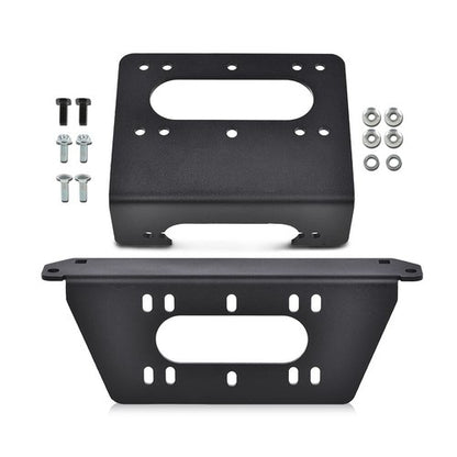 Solid Spare Winch Mount Plate Bracket Fit For 18-23 Polaris Full Size Ranger 1000 XP 4x4