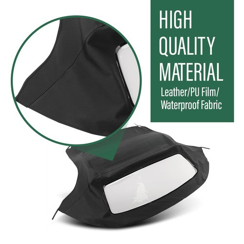 Solid Spare Convertible Soft Top & Plastic Window Fit For 1996-2002 BMW Z3 & M Roadster E36