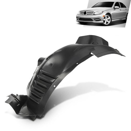 Solid Spare Fit For 08-11 Mercedes-Benz C230 C250 C300 C350 Front Left Fender Liner