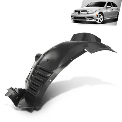 Solid Spare Fit For 08-11 Mercedes-Benz C230 C250 C300 C350 Front Left Fender Liner