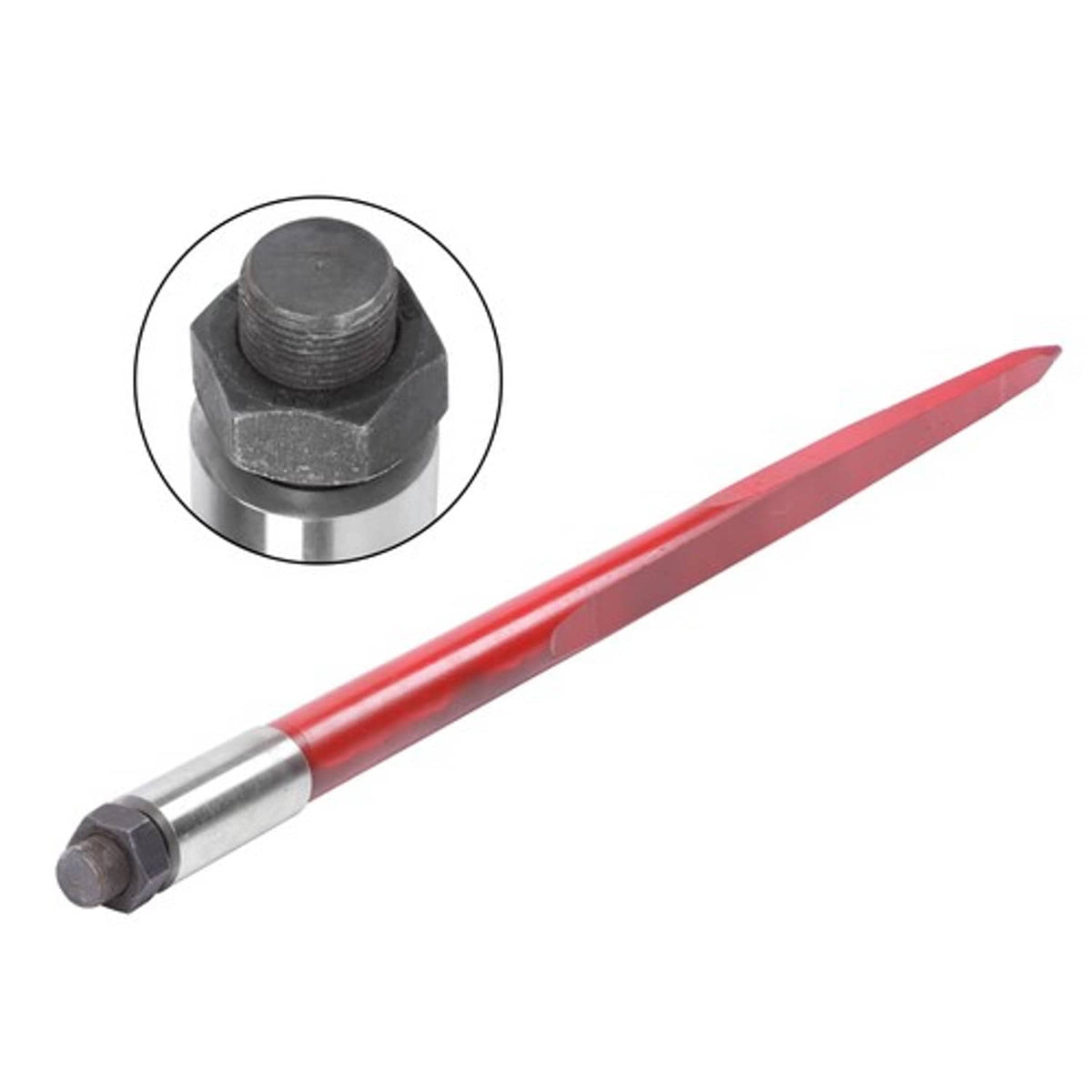 Solid Spare Hay Bale Spear 43" 3000 lbs Capacity Spike Fork for Tractors Loaders 2pcs