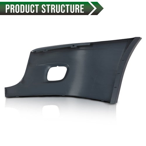 Solid Spare Fit For 2008-2017 Freightliner Cascadia Front Passenger Side Bumper End Cover