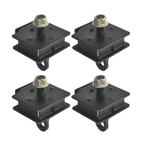 Solid Spare For 2004-2007 Yamaha RHINO 660 BOTTOM & TOP ENGINE MOUNT RUBBER DAMPER KIT
