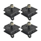 Solid Spare For 2004-2007 Yamaha RHINO 660 BOTTOM & TOP ENGINE MOUNT RUBBER DAMPER KIT