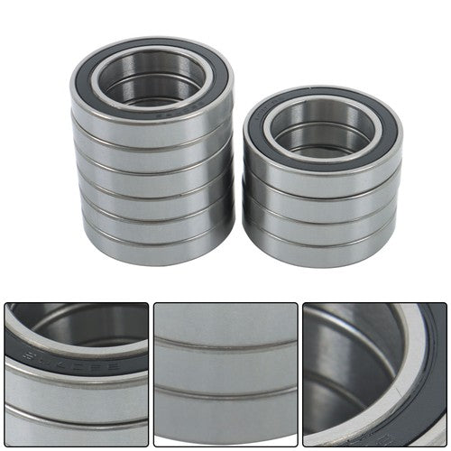 Solid Spare 10Pcs 6907-2RS Bearings 35×55×10mm Double Rubber Seals Deep Groove Ball Bearing