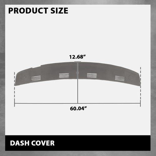 Solid Spare TPE Defrost Dash Vent Cover Cap Gray Fit For 02-05 Dodge Ram 1500 2500 3500