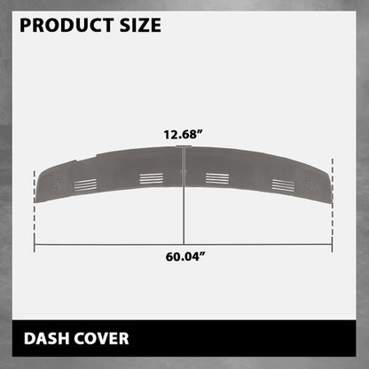 Solid Spare TPE Defrost Dash Vent Cover Cap Gray Fit For 02-05 Dodge Ram 1500 2500 3500