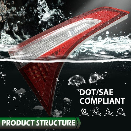 Solid Spare Fit For 14-16 Toyota Corolla Tail Light Brake Lamp Inner Left Driver Side