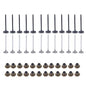 Solid Spare Intake Exhaust Valves w/ Seals For Dodge Stratus Magnum Chrysler 98-10 2.7L DOHC