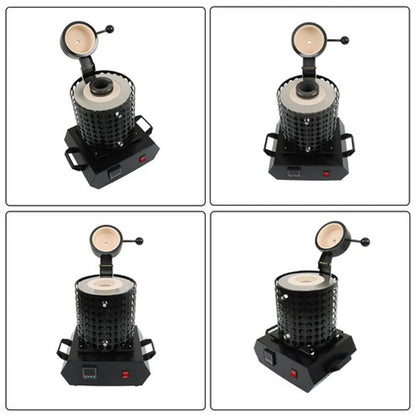 Solid Spare Metal Melting Furnace Forge Kit+Mesh Refining Casting Furnace 3KG 1400W Upgraded