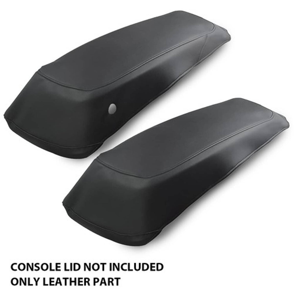 Solid Spare Fit For 2014-2023 Harley Touring FLH FLT Model Saddlebag Lid Cover Leather Black