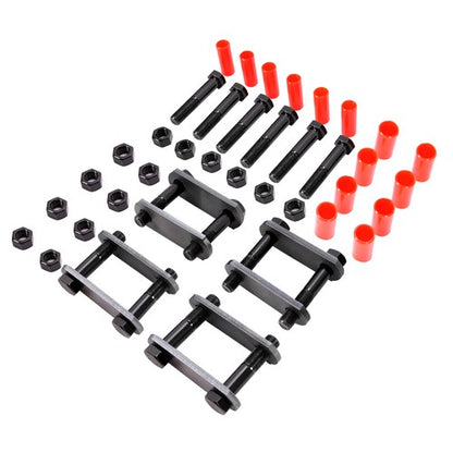 Solid Spare Heavy Duty Shackle Upgrade Kit Tandem Axle Trailer Spring Suspension Rebuild Kit