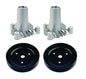 Solid Spare Pair of Spindle Assem. for Husqvarna 137646 128774 532130794 & Pulleys 173436