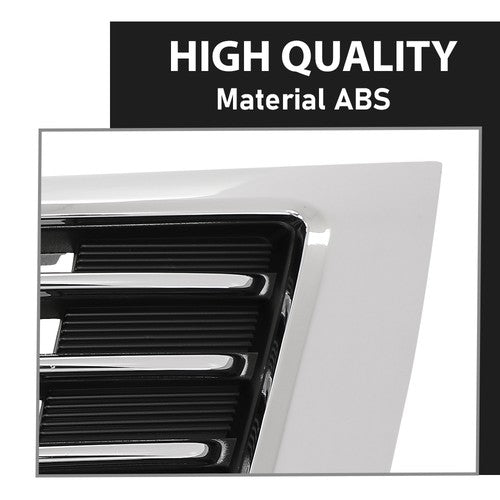Solid Spare Fit For 2009-2010 Kia Optima Magentis Front Bumper Upper Grille Black Chrome
