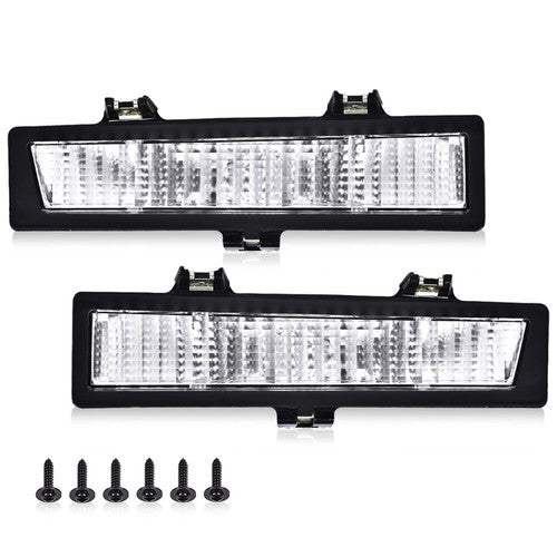 Solid Spare Front Park Turn Signal Lights Clear Fit For 1981-1988 Chevy Monte Carlo SS