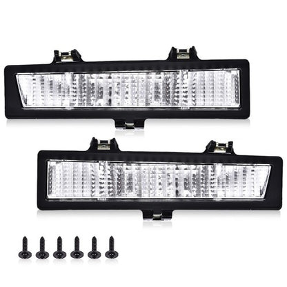 Solid Spare Front Park Turn Signal Lights Clear Fit For 1981-1988 Chevy Monte Carlo SS
