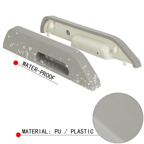 Solid Spare Front Left&Right Door Armrest for Chevy GMC C/K 1500 2500 3500 1988-1994 90 Gray