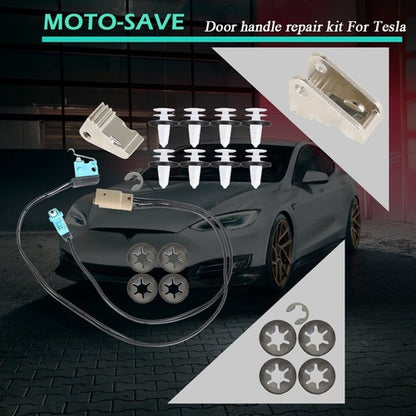 Solid Spare For Tesla model S 12-17 Door handle repair kit 1042845-00 1016009-00 1025401-00