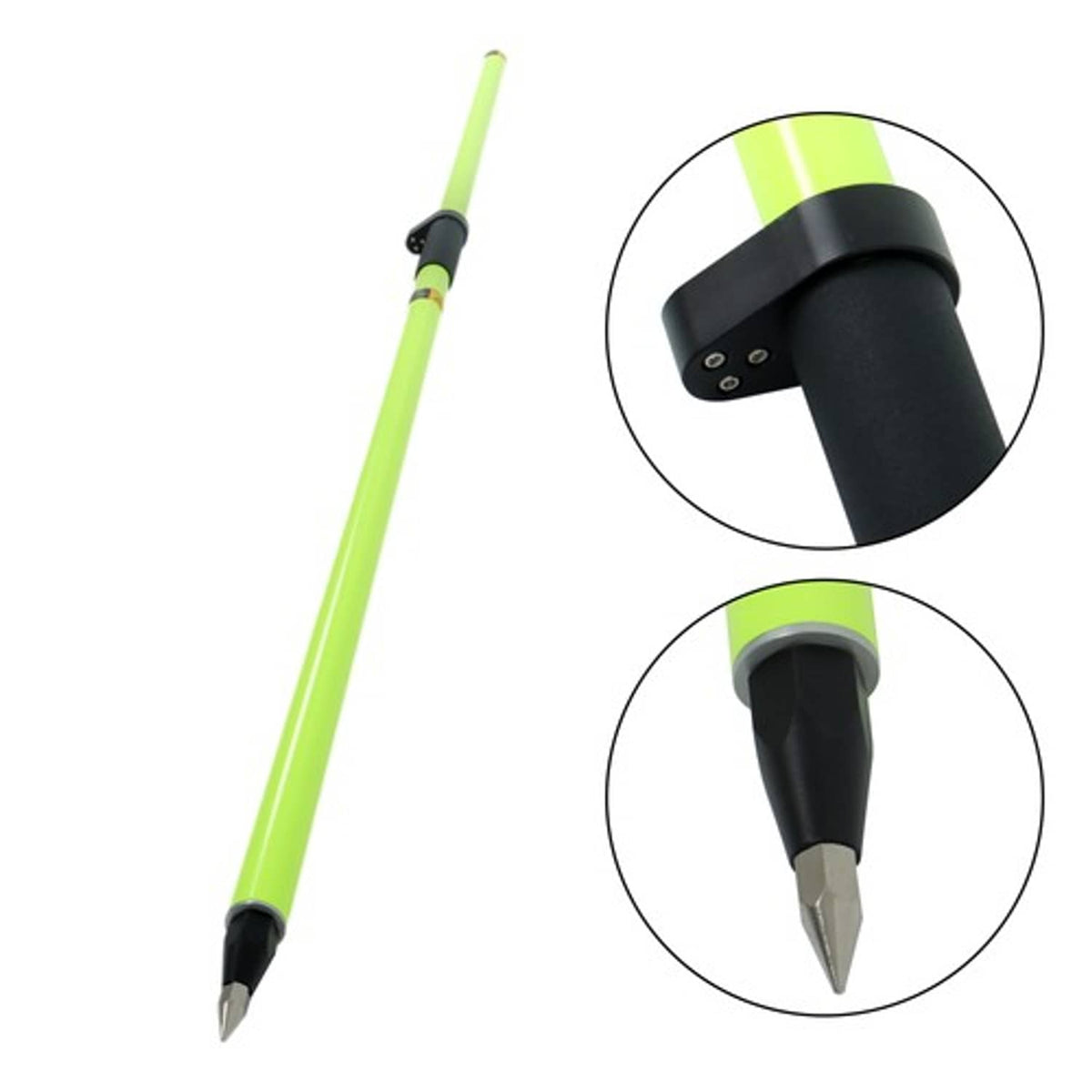 Solid Spare New Aluminum GPS Rover Rod GPS Pole Land Surveying 6.5FT/2M