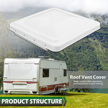Solid Spare 3 Pack 14"X14" RV Replacement Roof Vent Cover White Camper (Trailer) Vent Cover