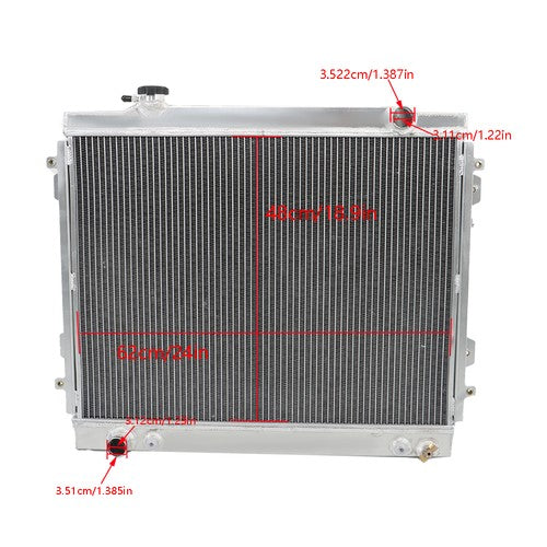 Solid Spare 2Row Full Aluminum Radiator 1778 Pickup For Toyota Tacoma 1995-2000 2001-2004