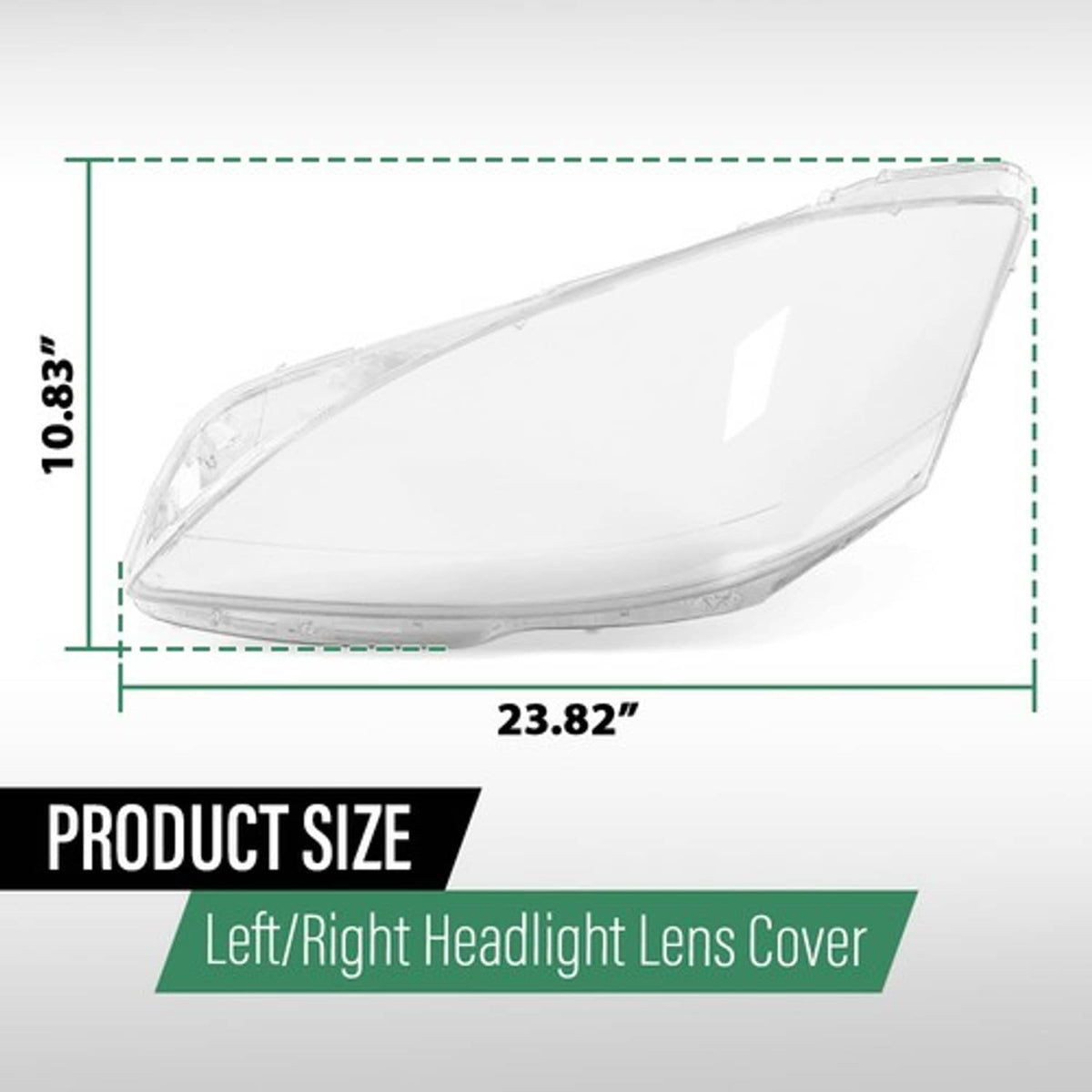 Solid Spare Fit For 10-13 Mercedes-Benz S Class W221 Headlight Replacement Lens Left & Right