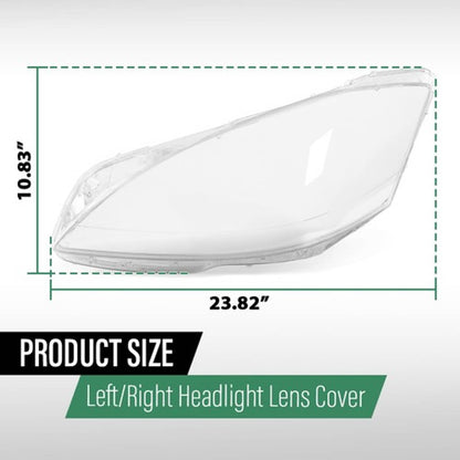Solid Spare Fit For 10-13 Mercedes-Benz S Class W221 Headlight Replacement Lens Left & Right